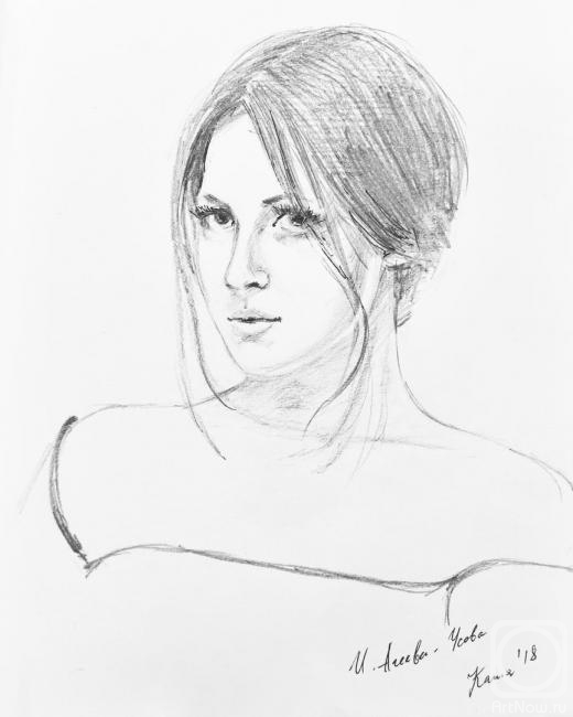 Ageeva-Usova Irina. Portrait of a Daughter