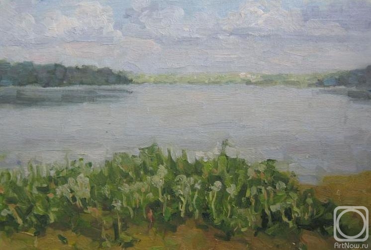 Chertov Sergey. Dandelions by the lake (etude)