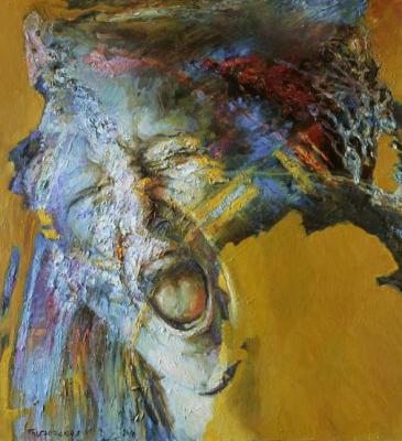 Painting Cry 2 (diptych). Podgaevskaya Marina