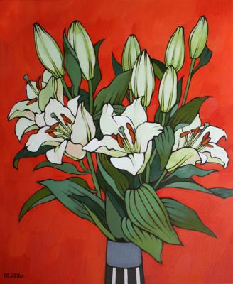 Картина «Праздничные лилии»