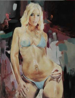 Картина «В мокром купальнике»