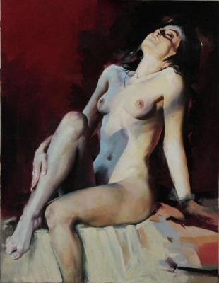 Картина «Обнажённая в красном»