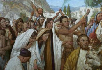 The Entry of the Lord into Jerusalem (fragment). Mironov Andrey