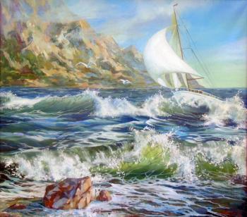 Under sail. Grosa Ludmila