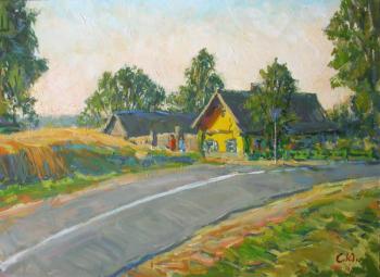 House beside roads. Semenov Yuriy