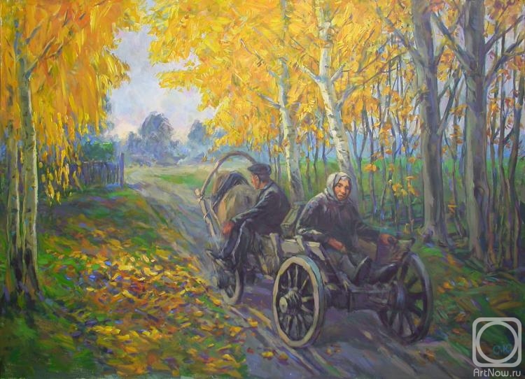 Воз» картина Семенова Юрия (оргалит, акрил) — купить на ArtNow.ru