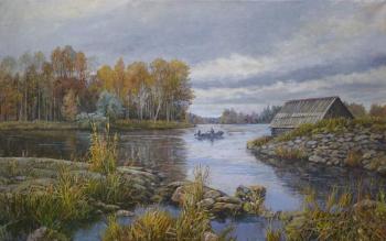 Karelian lakes (). Panov Eduard