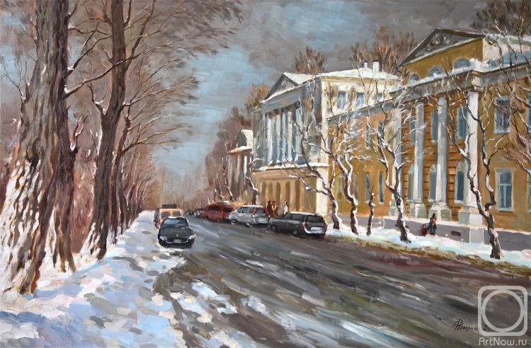 Vyrvich Valentin. Moscow in March. Hospital Street