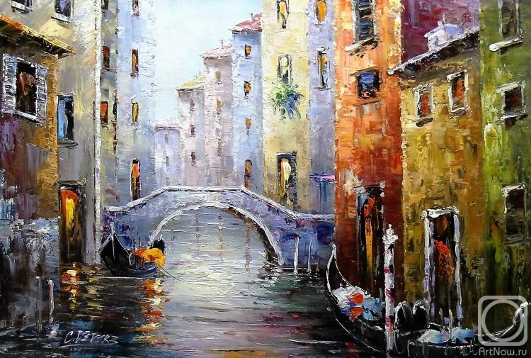Vevers Christina. Venice. Gondolas and bridges