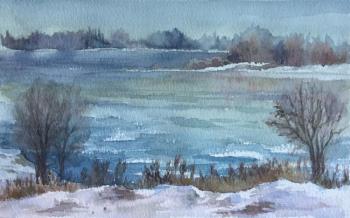 River Volga. The end of winter. Shturkina Gabriella