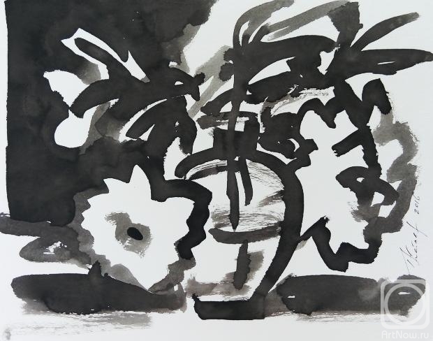 Kataeva Galina. White peonies 2