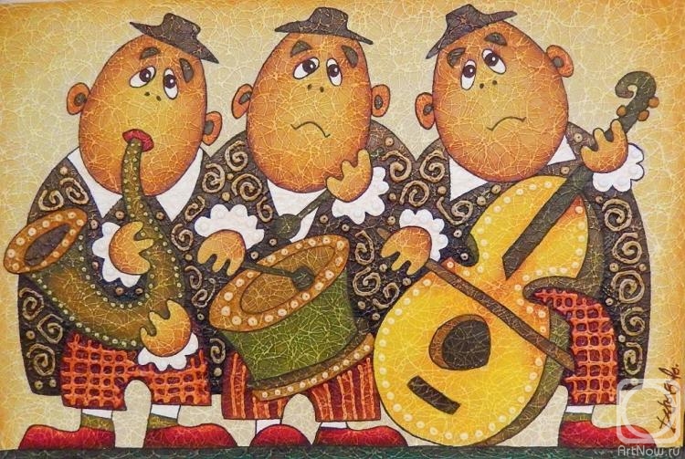 Davydov Oleg. The musicians of the trio
