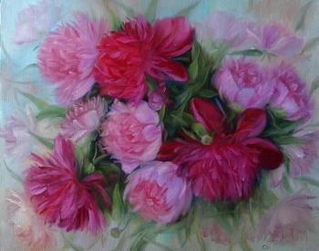 Картина «Красные и розовые»