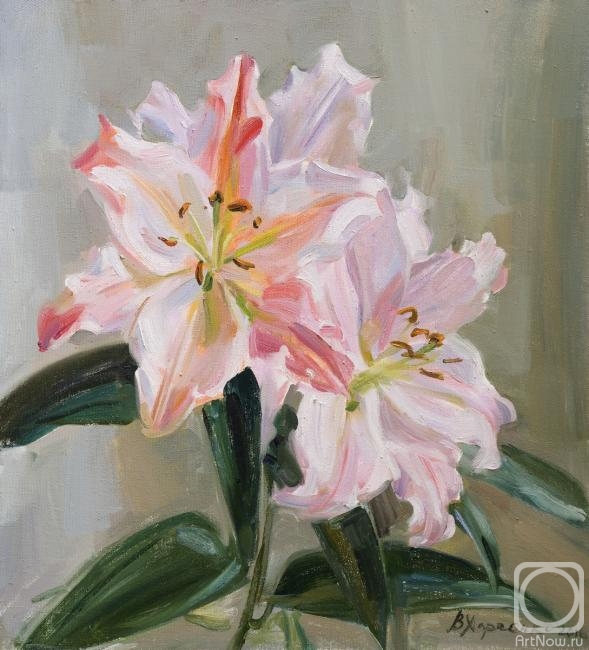 Kharchenko Victoria. Pink lilies