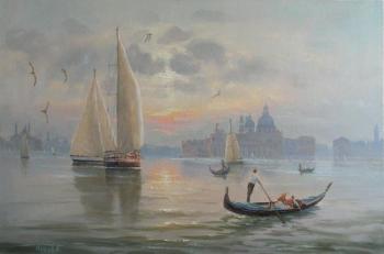 Venice in the morning glow. Panov Aleksandr