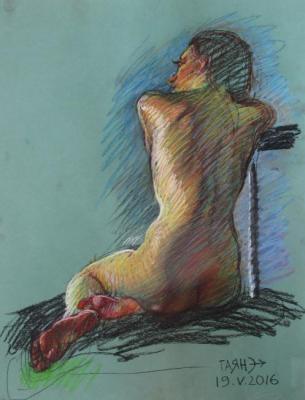 Dobrovolskaya Gayane Khachaturovna. Nude from the back - 3