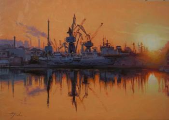 Morning in the port. Gorodilov Alexander