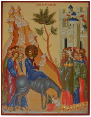 The Lord's Entrance to Jerusalem. Rodina Maria