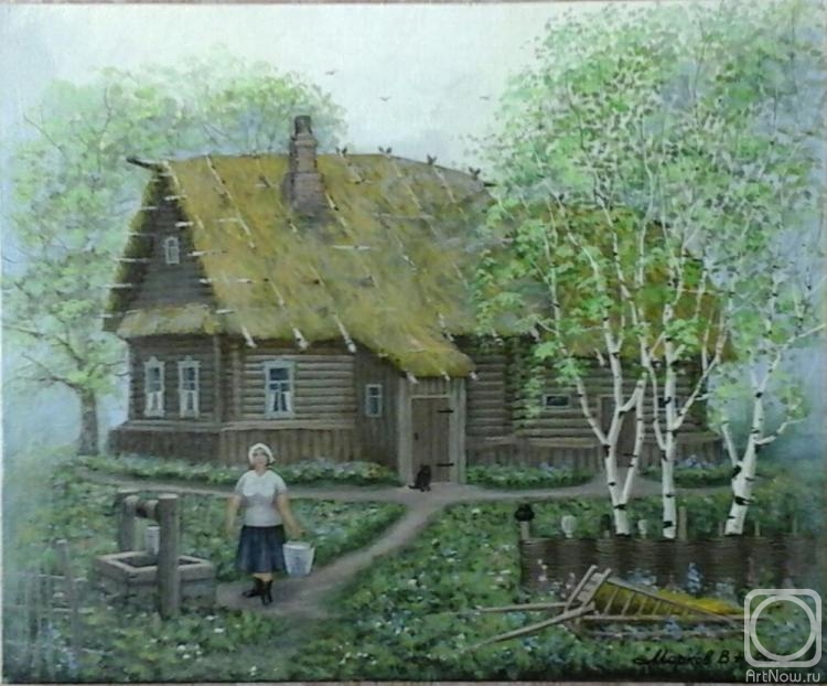 Markoff Vladimir. House under straw roof