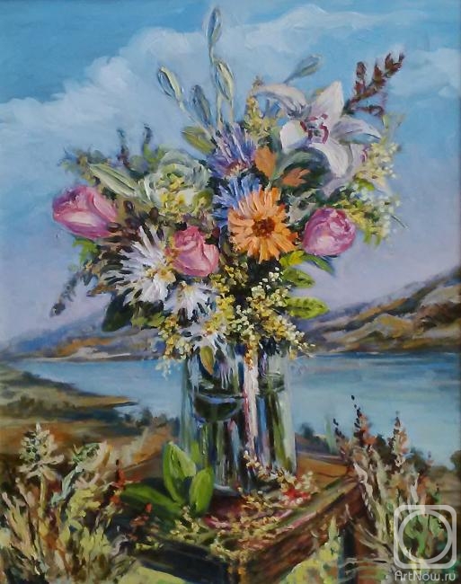 Lazarev Dmitry. Still life on fresh air. Flowers