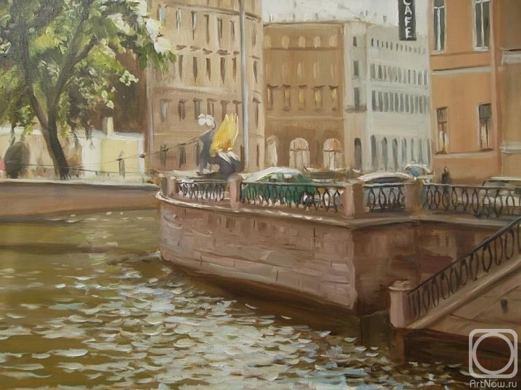 Korolev Andrey. St. Petersburg, bridge with griffins