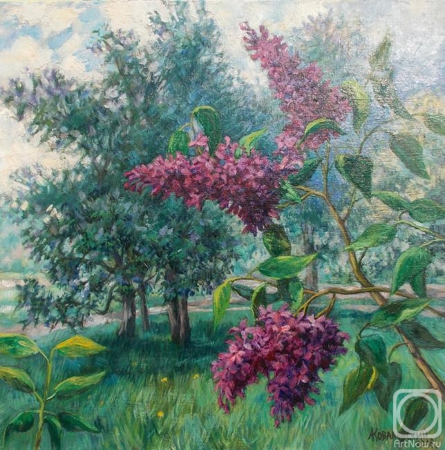 Kovalevscky Andrey. Cloudy morning in the Lilac Garden
