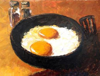 Fried eggs. Balantsov Valery