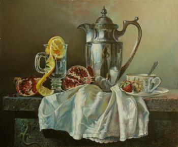 Still Life with Lemon (Lizard As A Gift). Bespalov Igor
