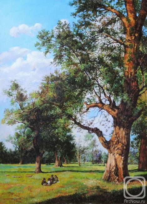 Simonova Olga. Copy of a picture of Valdmyuller "Oak"