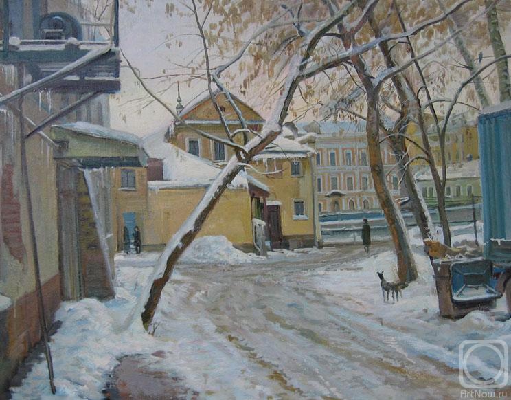 Loukianov Victor. The Yard at Obvodnoi Canal in Moscow