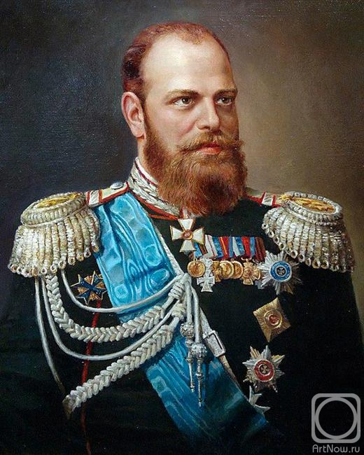 Shustin Vladimir. Portrait of Alexander III Copy