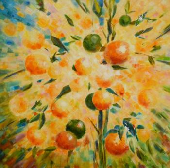 Painting Sunny oranges. Yaskin Vladimir