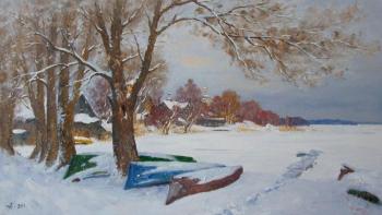 Seliger Boats. Winter. Alexandrovsky Alexander