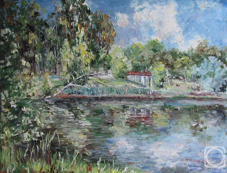 Kruglova Svetlana. Bathing on Lebedyansky pond