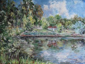 Bathing on Lebedyansky pond (Pond Lebedyansky). Kruglova Svetlana
