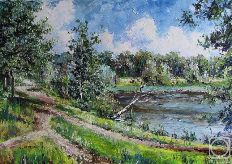 Kruglova Svetlana. The paths near the pond