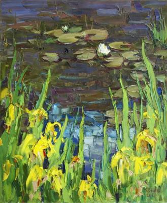 Irises and lilies