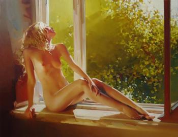 Window to the garden (Nude At The Window). Chernigin Alexey