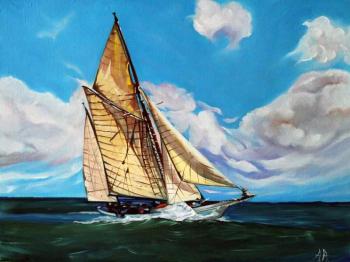 Golden sails. Aronov Aleksey