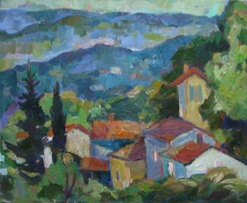 Landscape in the mountains of Provence. Bocharova Anna