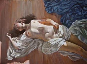 Girl in fabrics. Vyrvich Valentin