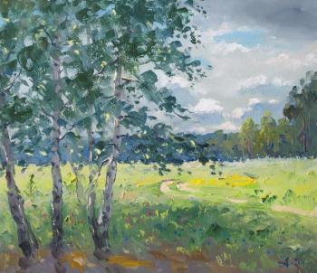 Birches. Summer day. Alexandrovsky Alexander