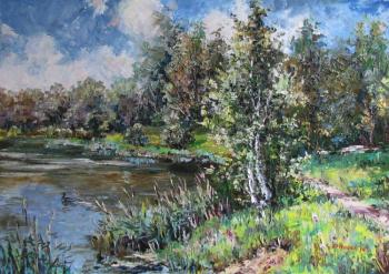 Birches at the pond. Kruglova Svetlana
