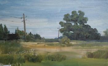 Rural landscape in the evening (etude)