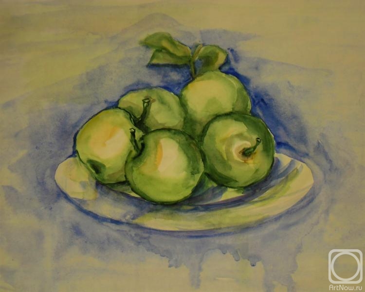 Belaya Olga. Green apples
