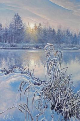 Winter morning. Dawn. Volya Alexander