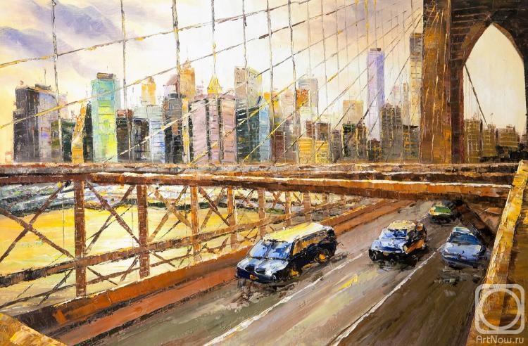 Vevers Christina. View of New York through the Brooklyn Bridge