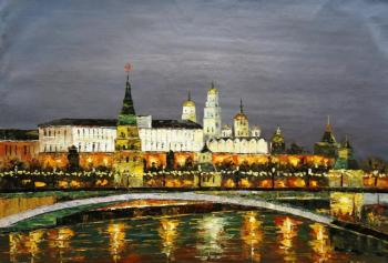 Moscow. Night view of the Kremlin. Vevers Christina