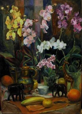 Orchids (Indian Kettle). Milogradova Elizaveta