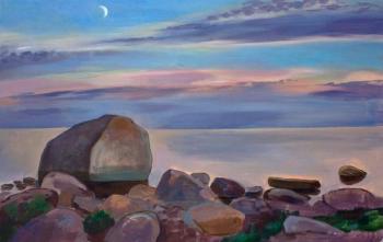 Evening sketch with the stone. Rumiyantsev Vadim